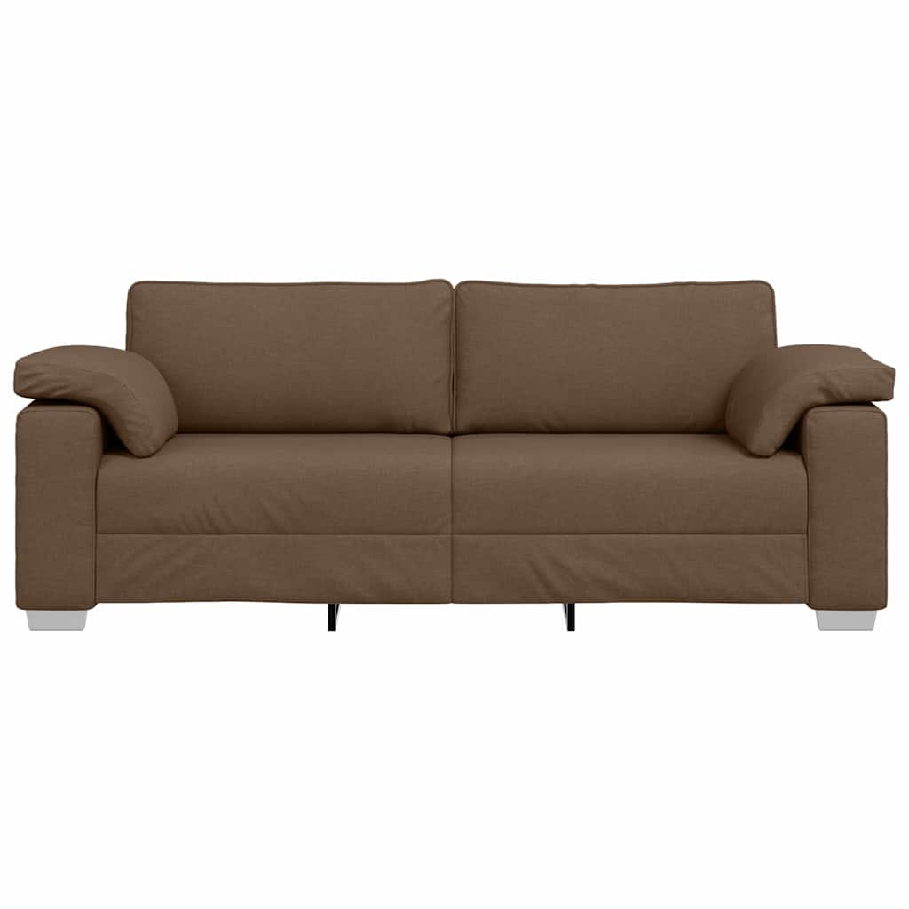 vidaXL Sofa 3-osobowa Brązowy 220 cm tkanina