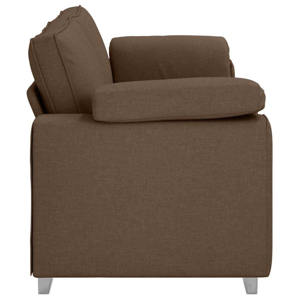 vidaXL Sofa 3-osobowa Brązowy 220 cm tkanina