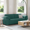 vidaXL Sofa 3-osobowa Ciemna zieleń 220 cm tkanina