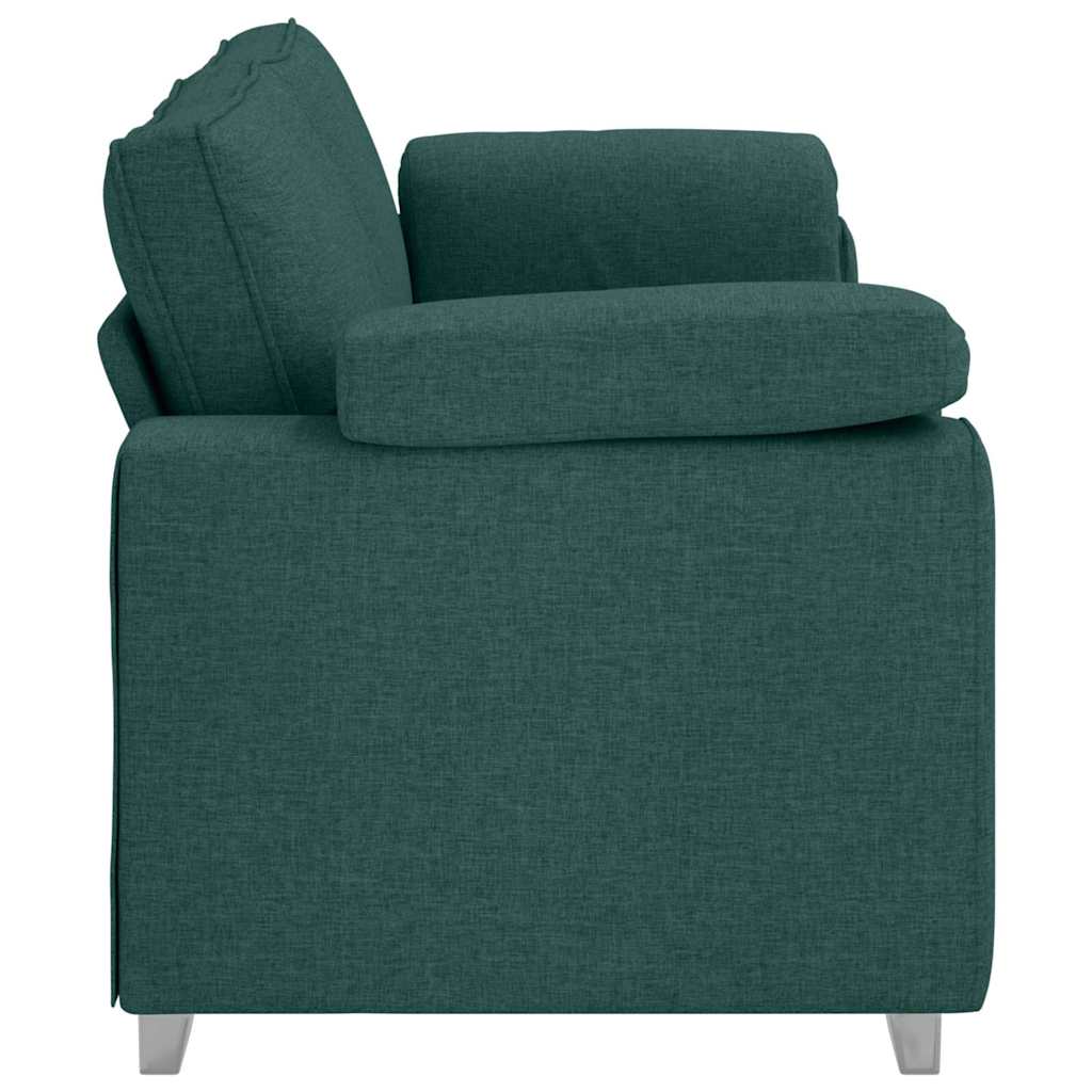 vidaXL Sofa 3-osobowa Ciemna zieleń 220 cm tkanina