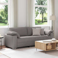 vidaXL Sofa 3-osobowa Ciemnoszary 220 cm tkanina