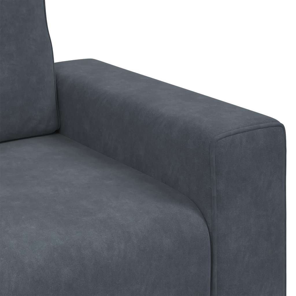 vidaXL Sofa Fotel Ciemnoszary 100x77x82 cm Aksamit
