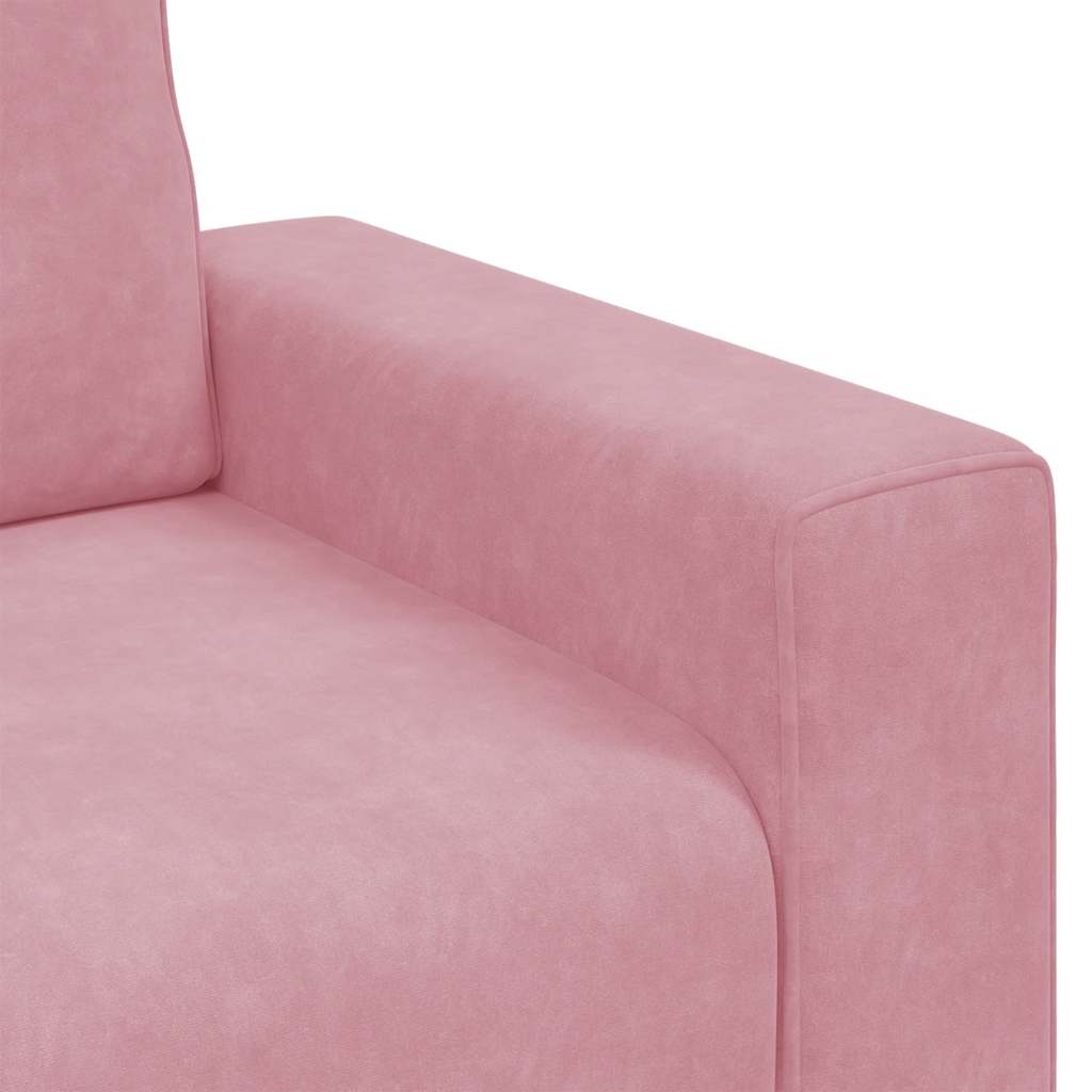 vidaXL Sofa Fotel Różowy 100x77x82 cm Aksamit