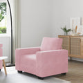vidaXL Sofa Fotel Różowy 100x77x82 cm Aksamit