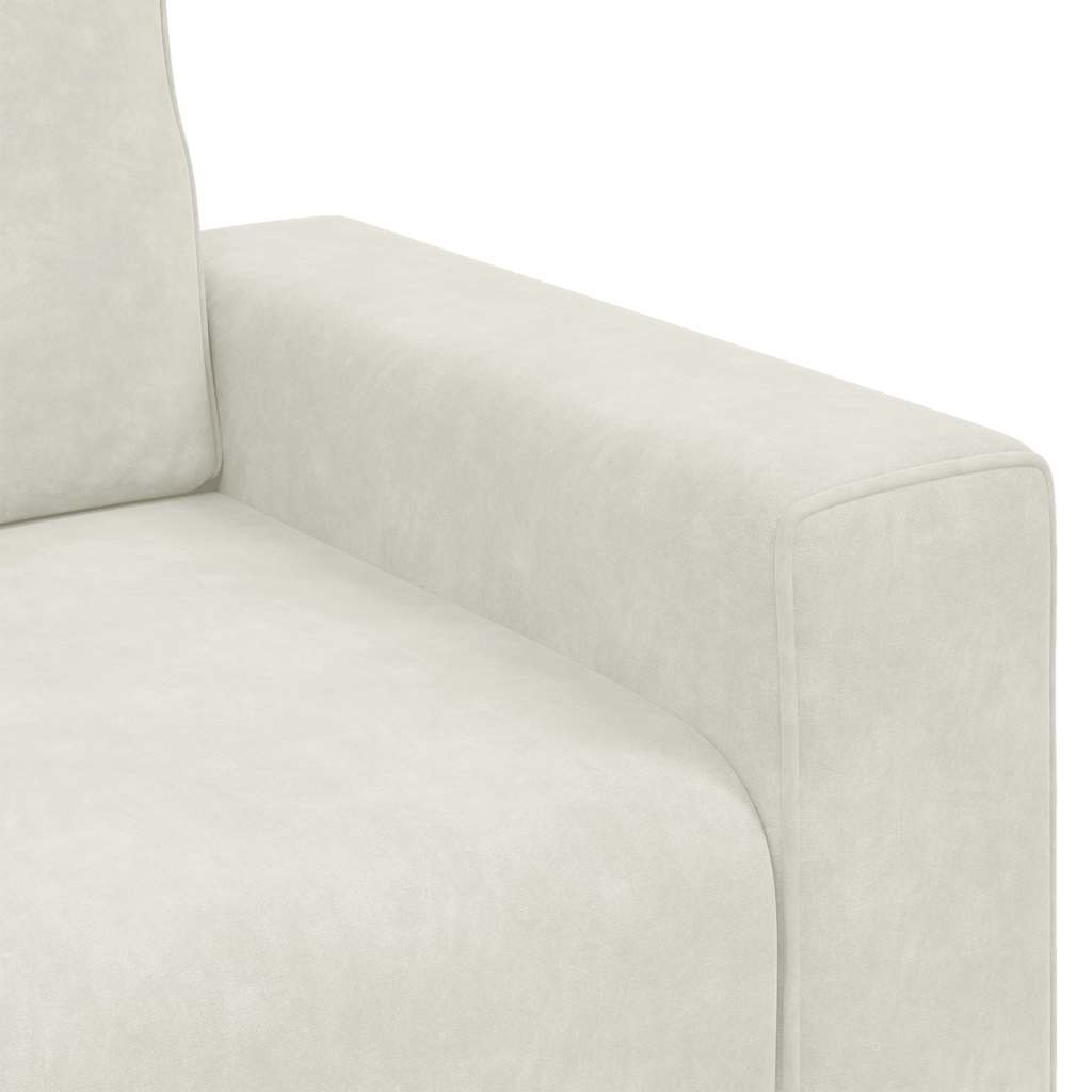 vidaXL Sofa Fotel Kremowy 100x77x82 cm Aksamit