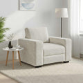 vidaXL Sofa Fotel Kremowy 100x77x82 cm Aksamit