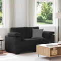 vidaXL Sofa dwuosobowa czarna 160x77x82 cm aksamitna
