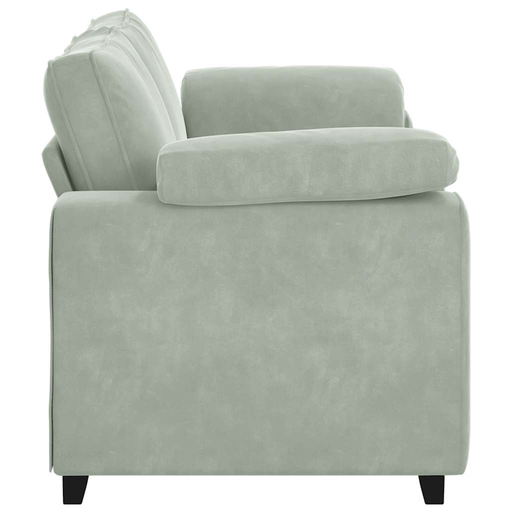 vidaXL Sofa dwuosobowa Jasnoszara 180x77x82 cm Aksamit