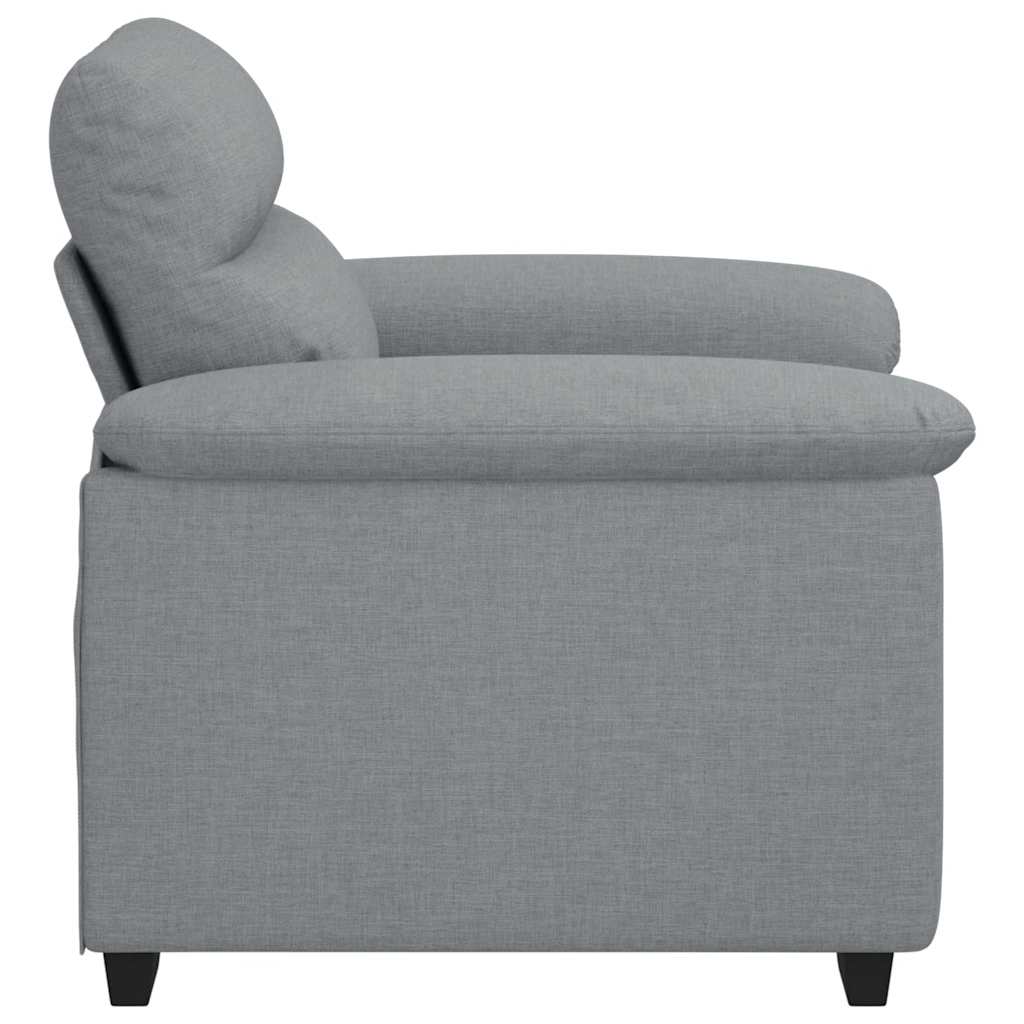 vidaXL Sofa Fotel Jasnoszary 100x81x84 cm Tkanina