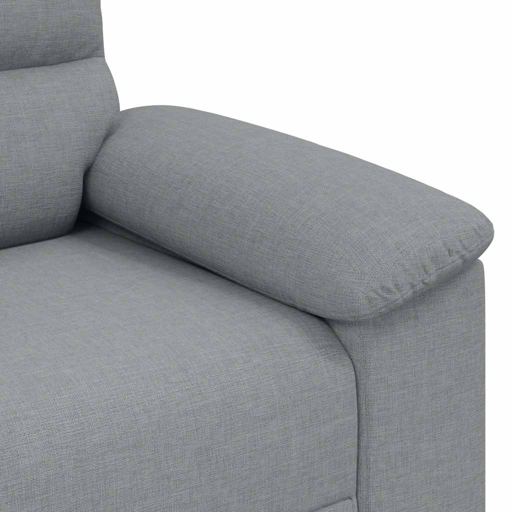vidaXL Sofa Fotel Jasnoszary 100x81x84 cm Tkanina