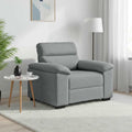vidaXL Sofa Fotel Jasnoszary 100x81x84 cm Tkanina