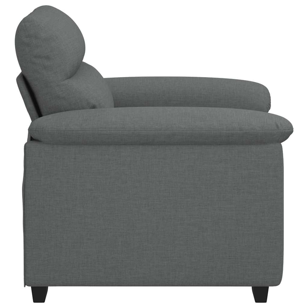 vidaXL Sofa Fotel Ciemnoszary 100x81x84 cm Tkanina