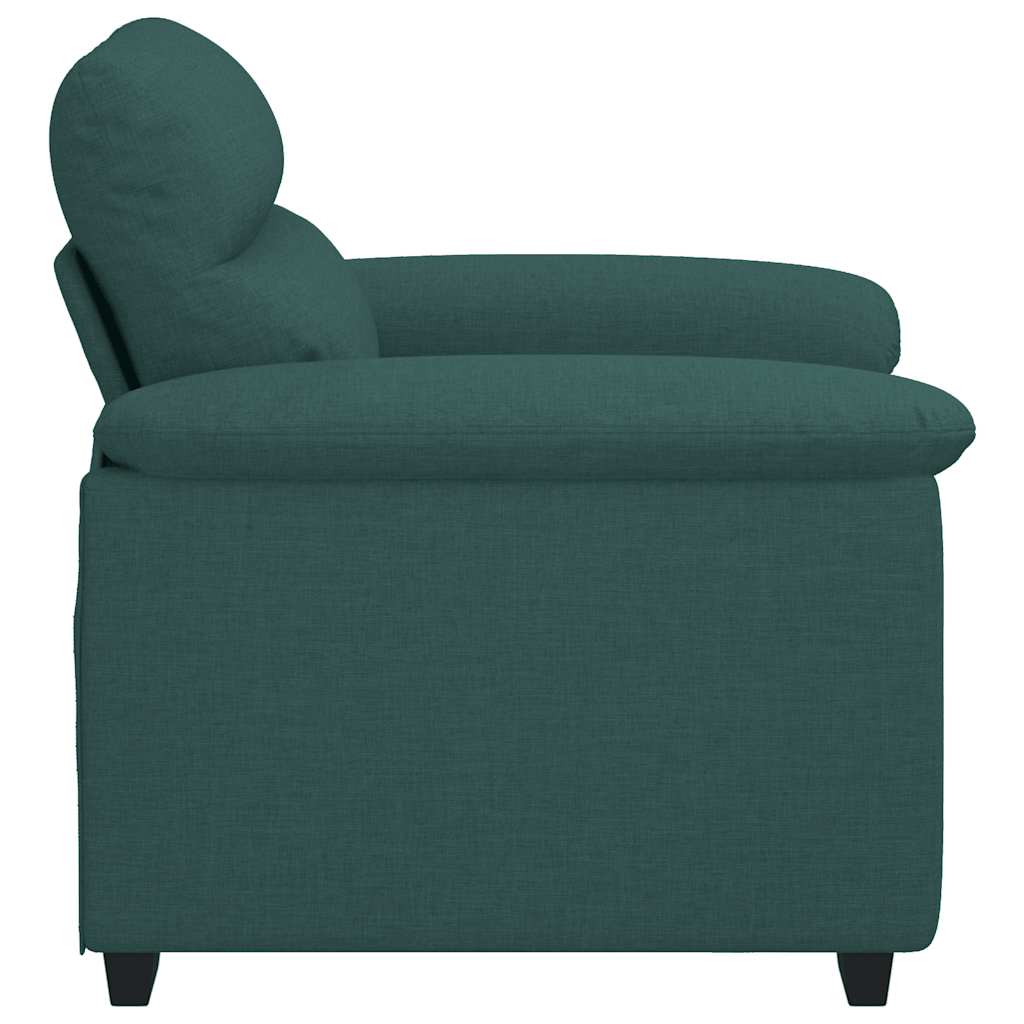 vidaXL Sofa Fotel Ciemnozielony 100x81x84 cm Tkanina