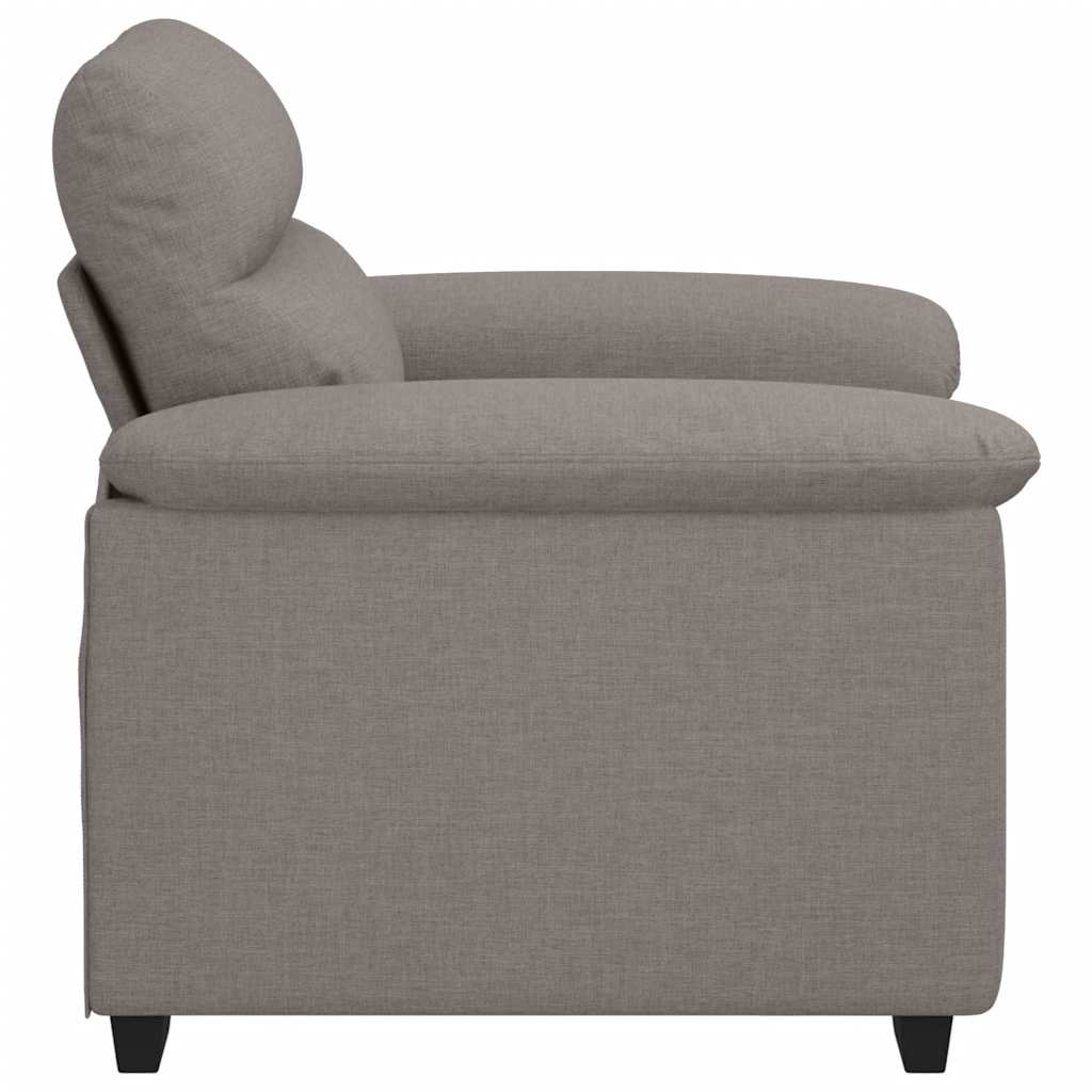 vidaXL Sofa Fotel Taupe 100x81x84 cm Tkanina