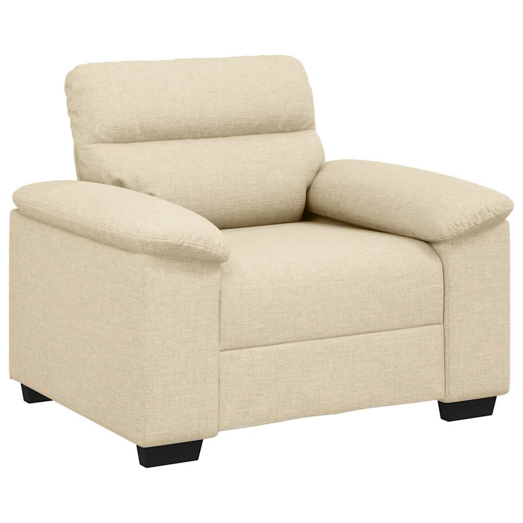 vidaXL Sofa Fotel Kremowy 100x81x84 cm Tkanina