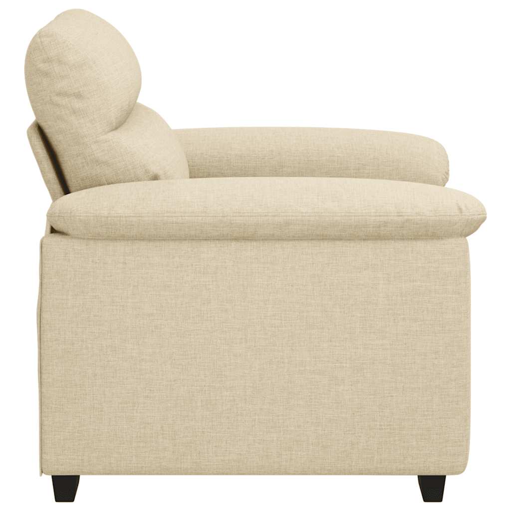 vidaXL Sofa Fotel Kremowy 100x81x84 cm Tkanina