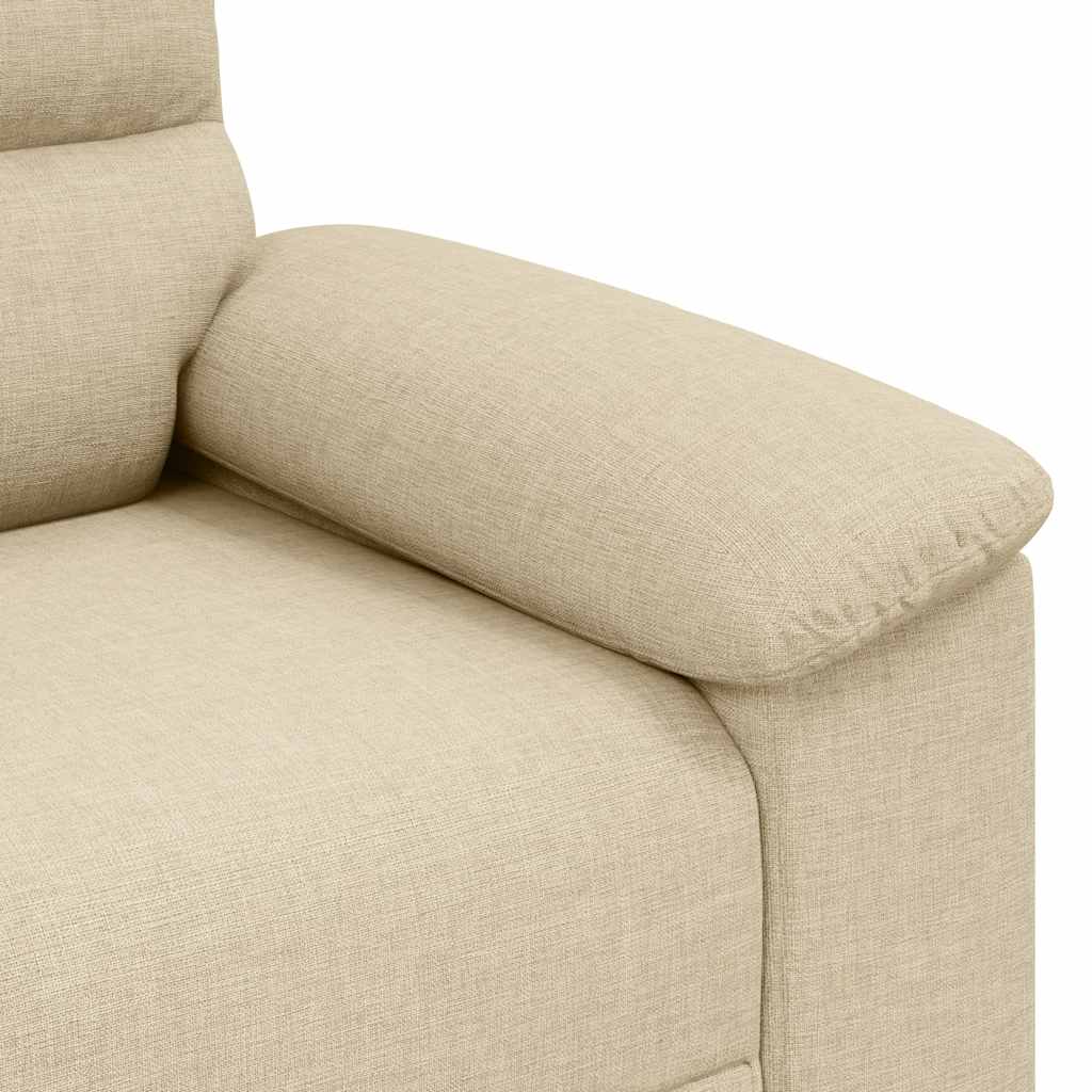 vidaXL Sofa Fotel Kremowy 100x81x84 cm Tkanina