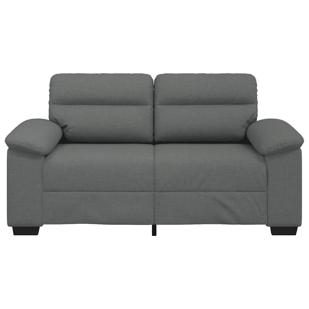 vidaXL Sofa 2-osobowa Ciemnoszara 160x81x84 cm Tkanina