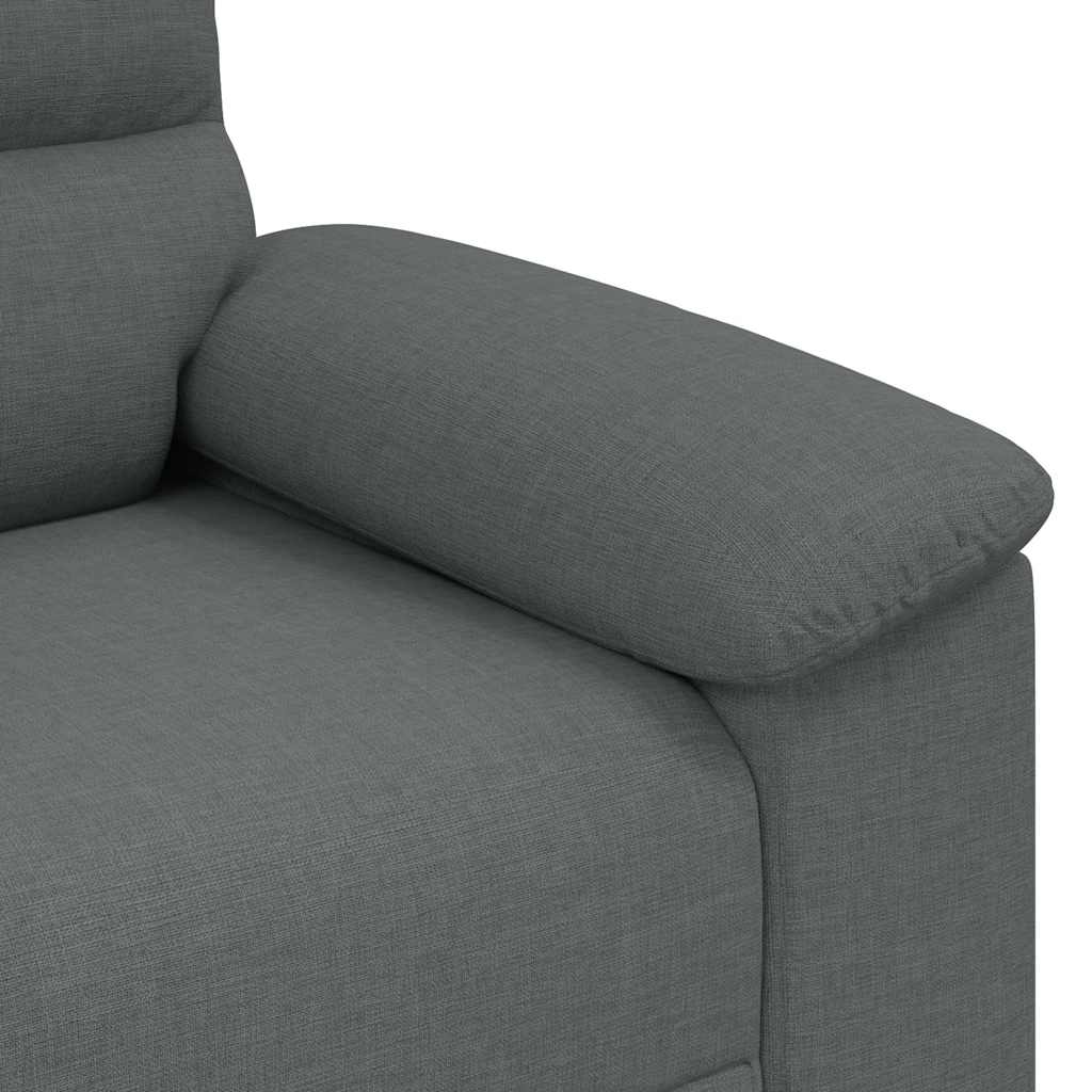 vidaXL Sofa 2-osobowa Ciemnoszara 160x81x84 cm Tkanina
