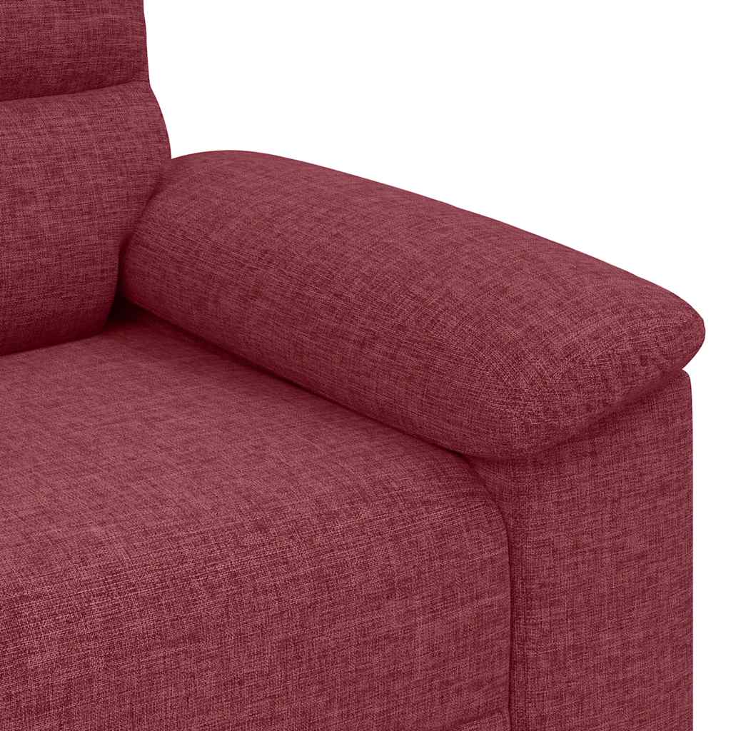 vidaXL Sofa 2-osobowa w kolorze czerwonego wina 160x81x84 cm Tkanina