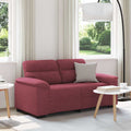 vidaXL Sofa 2-osobowa w kolorze czerwonego wina 160x81x84 cm Tkanina