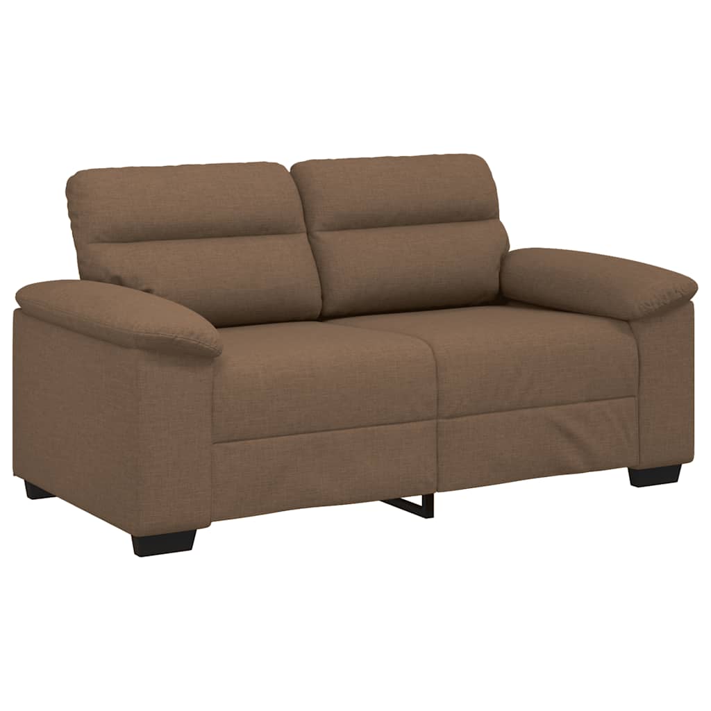 vidaXL Sofa 2-osobowa brązowa 160x81x84 cm tkanina