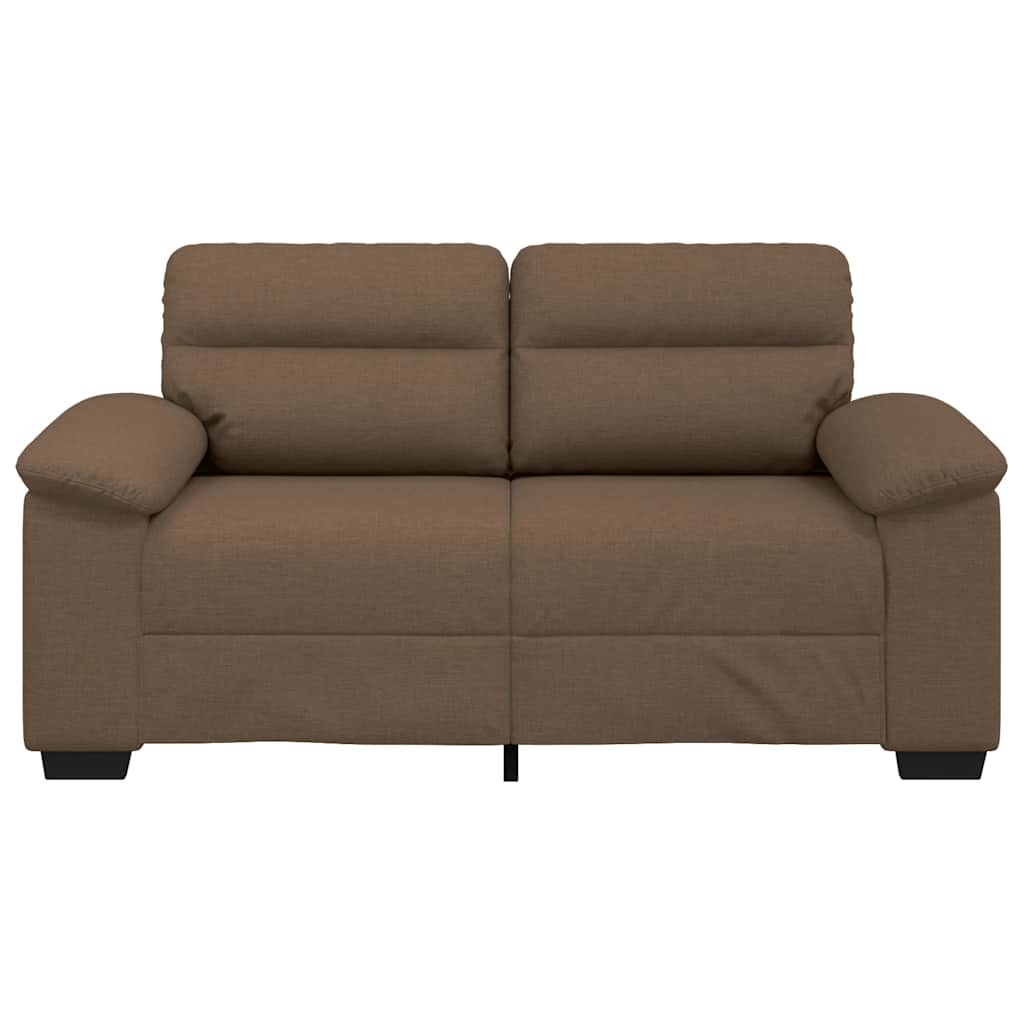 vidaXL Sofa 2-osobowa brązowa 160x81x84 cm tkanina