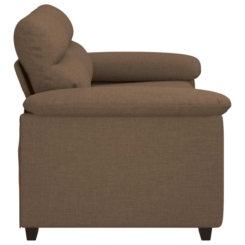 vidaXL Sofa 2-osobowa brązowa 160x81x84 cm tkanina
