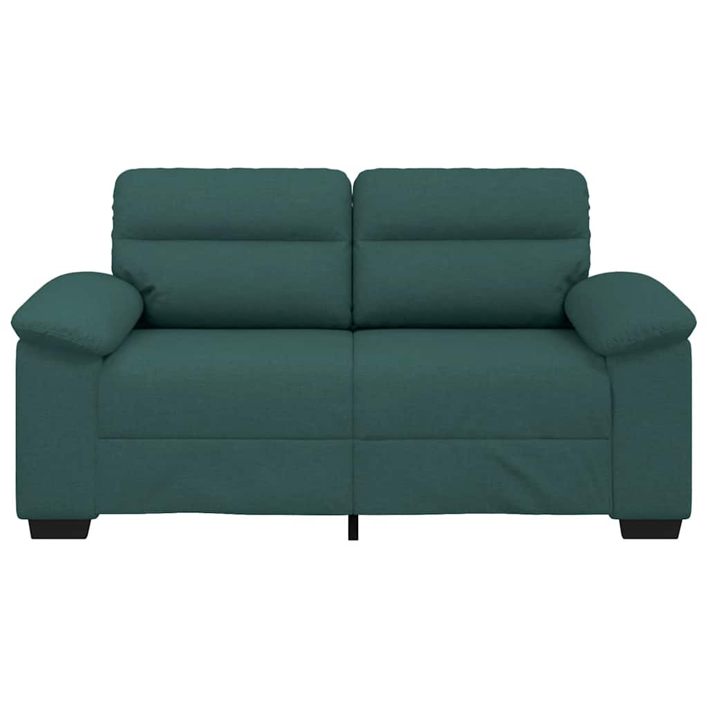 vidaXL Sofa 2-osobowa Ciemnozielona 160x81x84 cm Tkanina