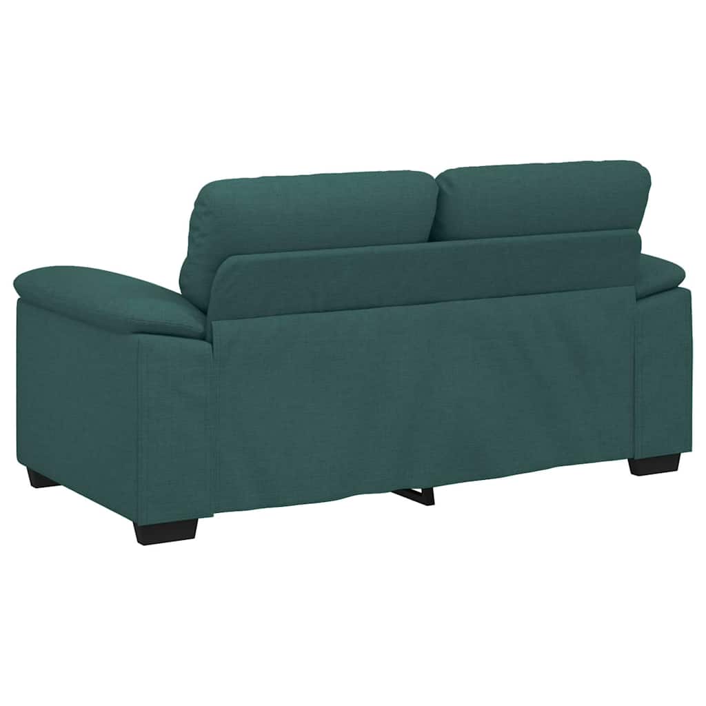 vidaXL Sofa 2-osobowa Ciemnozielona 160x81x84 cm Tkanina