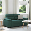 vidaXL Sofa 2-osobowa Ciemnozielona 160x81x84 cm Tkanina