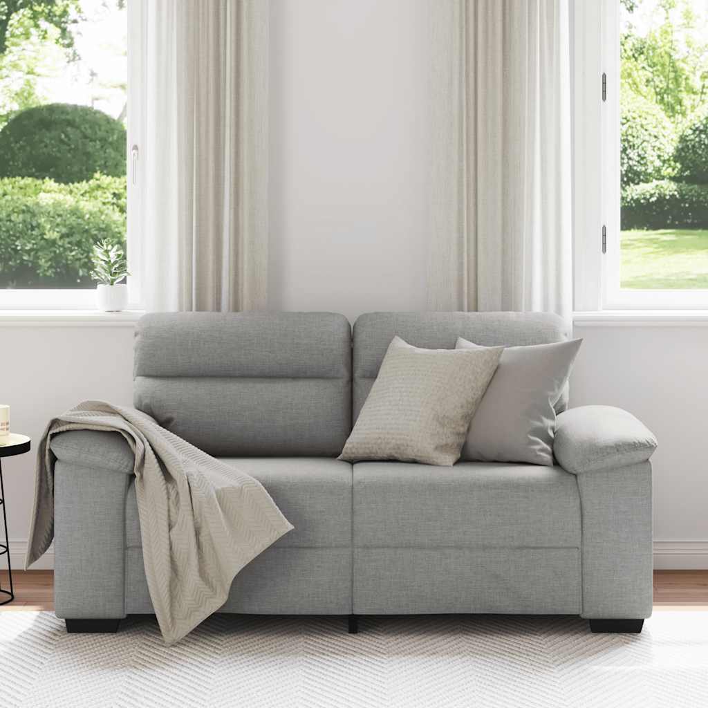 vidaXL Sofa 2-osobowa Cloud Grey 160x81x84 cm Tkanina