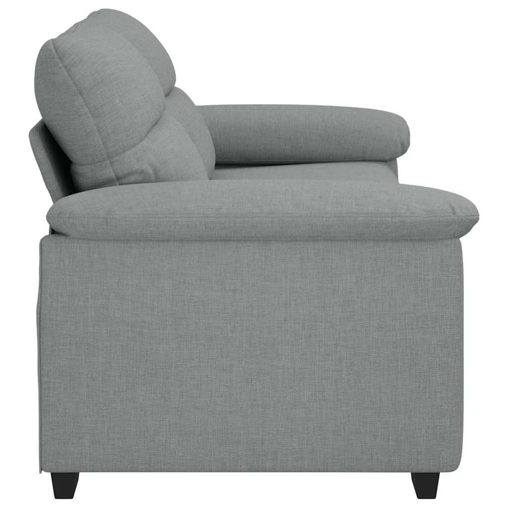 vidaXL Sofa 2-osobowa, jasnoszara, 180x81x84 cm, tapicerowana tkaniną