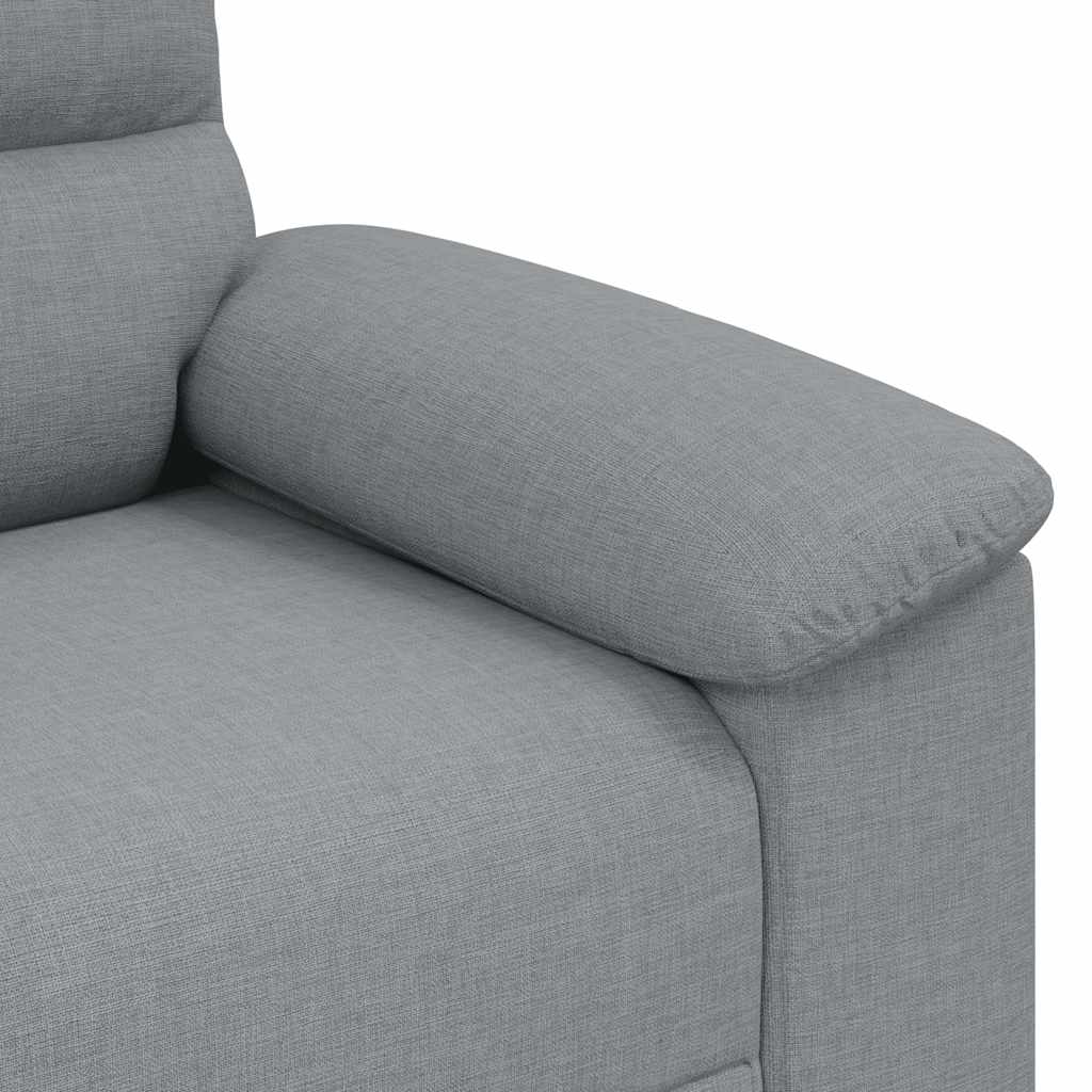 vidaXL Sofa 2-osobowa, jasnoszara, 180x81x84 cm, tapicerowana tkaniną
