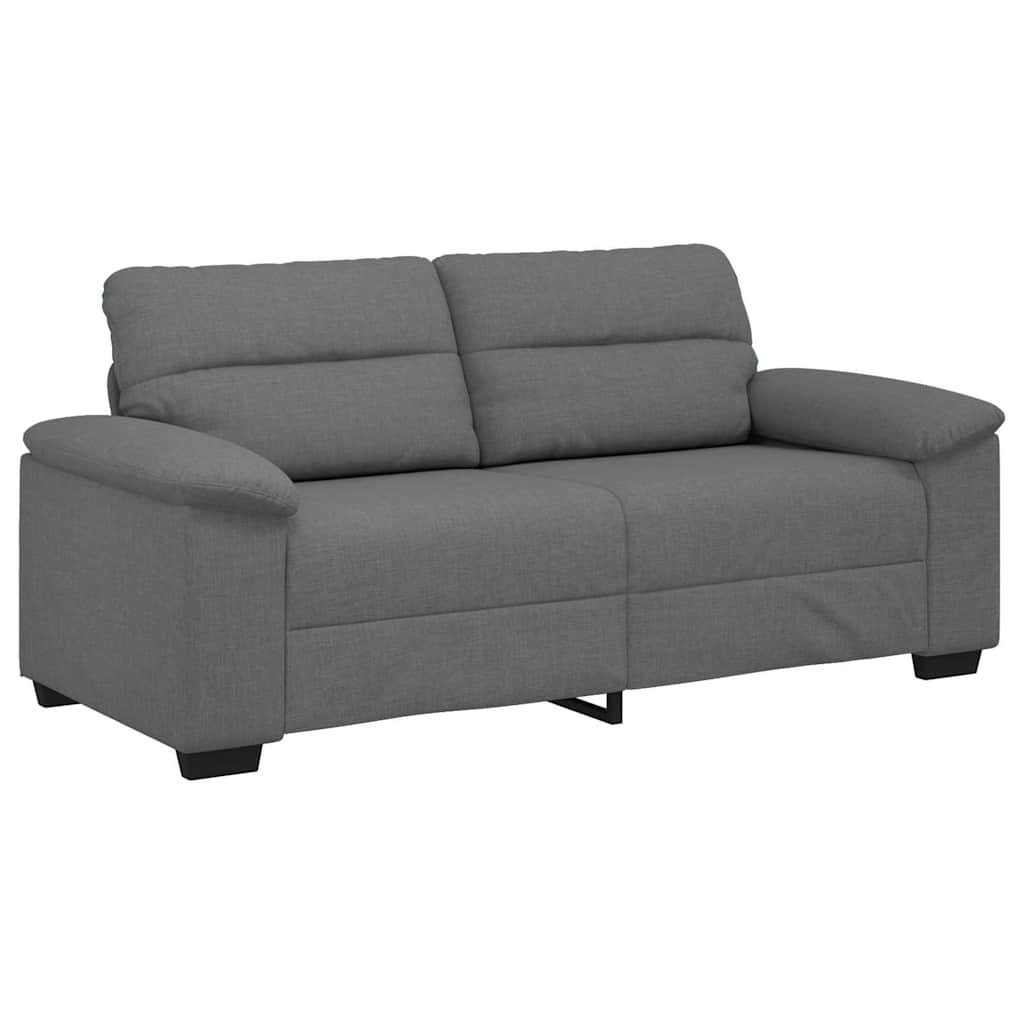 vidaXL Sofa 2-osobowa, ciemnoszara, 180x81x84 cm, tapicerowana tkaniną