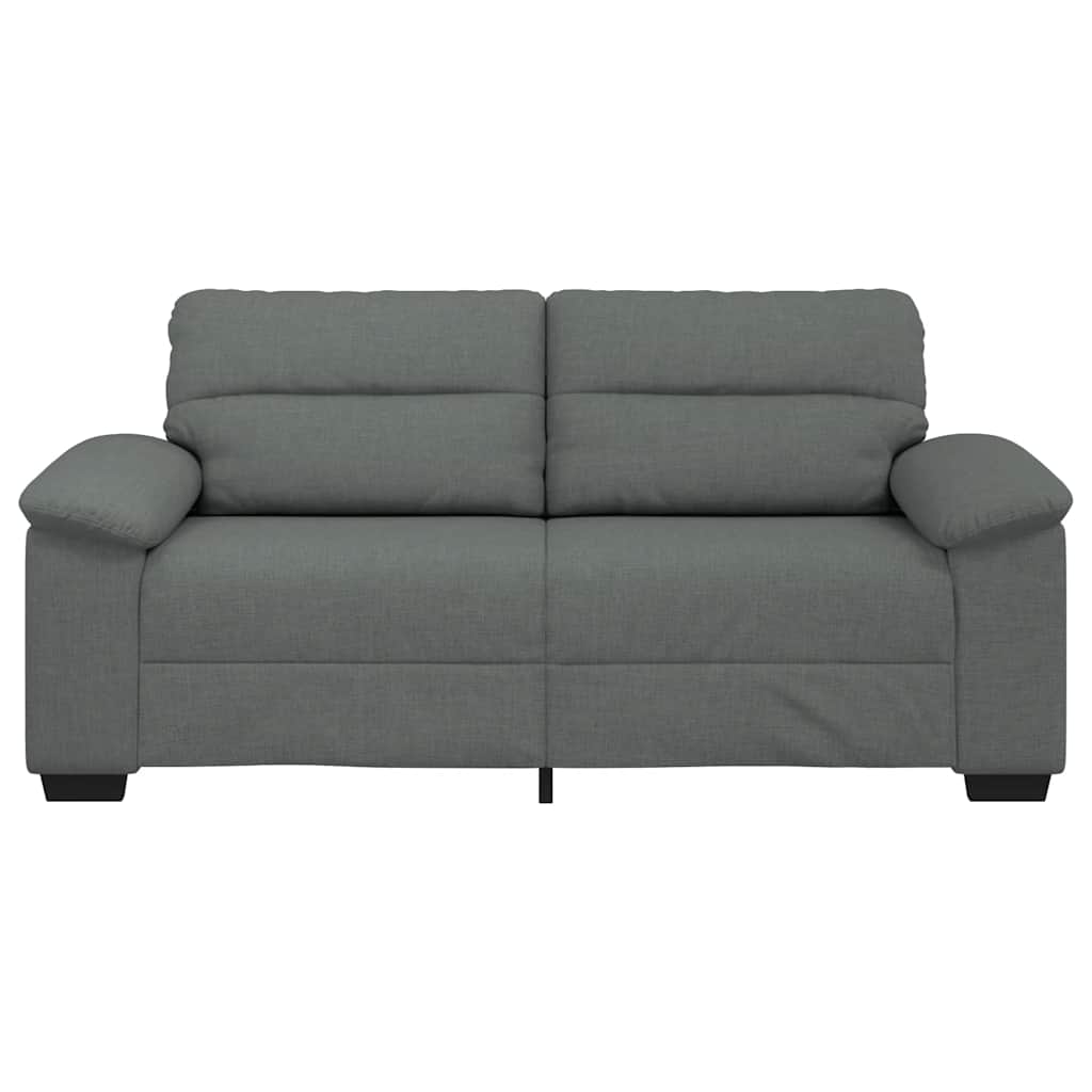 vidaXL Sofa 2-osobowa, ciemnoszara, 180x81x84 cm, tapicerowana tkaniną