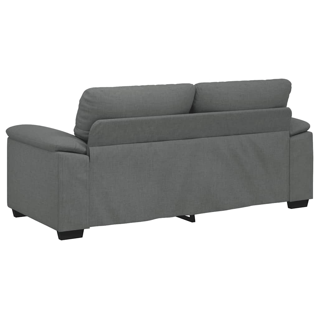 vidaXL Sofa 2-osobowa, ciemnoszara, 180x81x84 cm, tapicerowana tkaniną