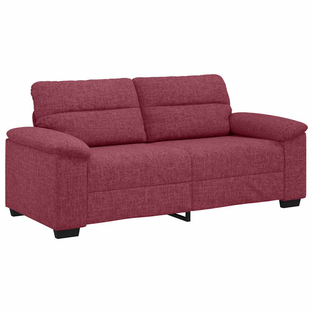 vidaXL Sofa 2-osobowa, winna czerwień, 180x81x84 cm, tkaniną