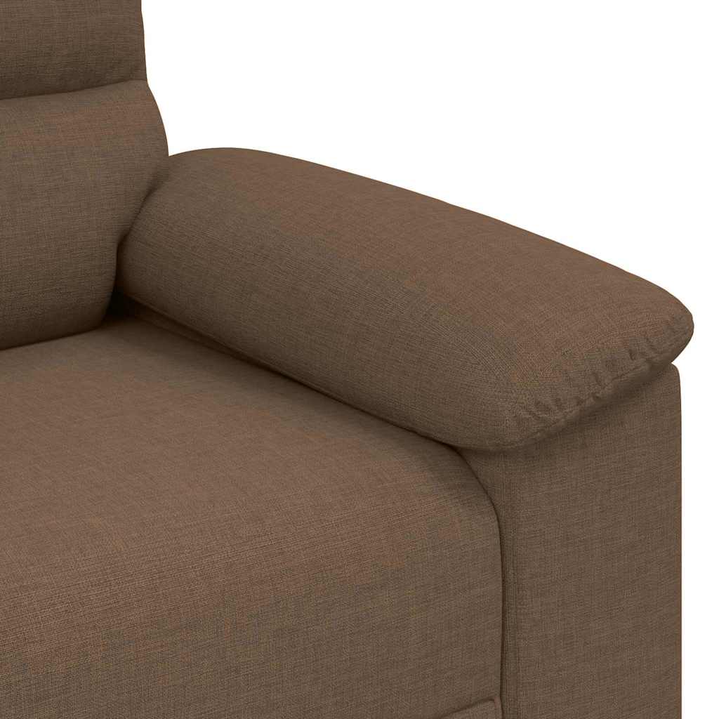 vidaXL Sofa 2-osobowa, brązowa, 180x81x84 cm, tkaniną