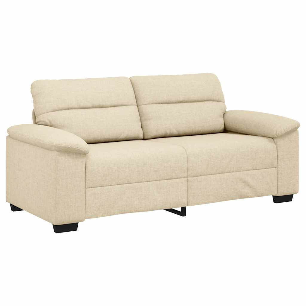 vidaXL Sofa 2-osobowa, kremowa, 180x81x84 cm, tkaniną