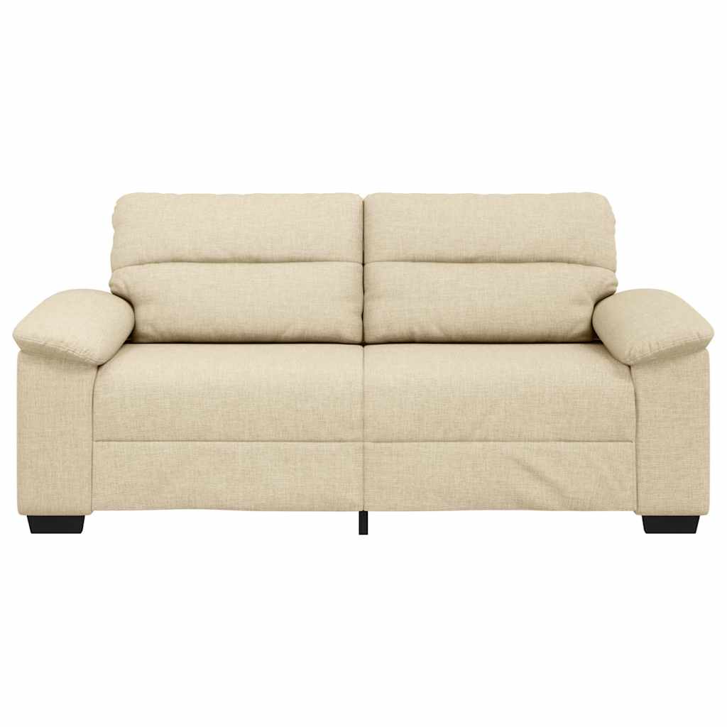 vidaXL Sofa 2-osobowa, kremowa, 180x81x84 cm, tkaniną
