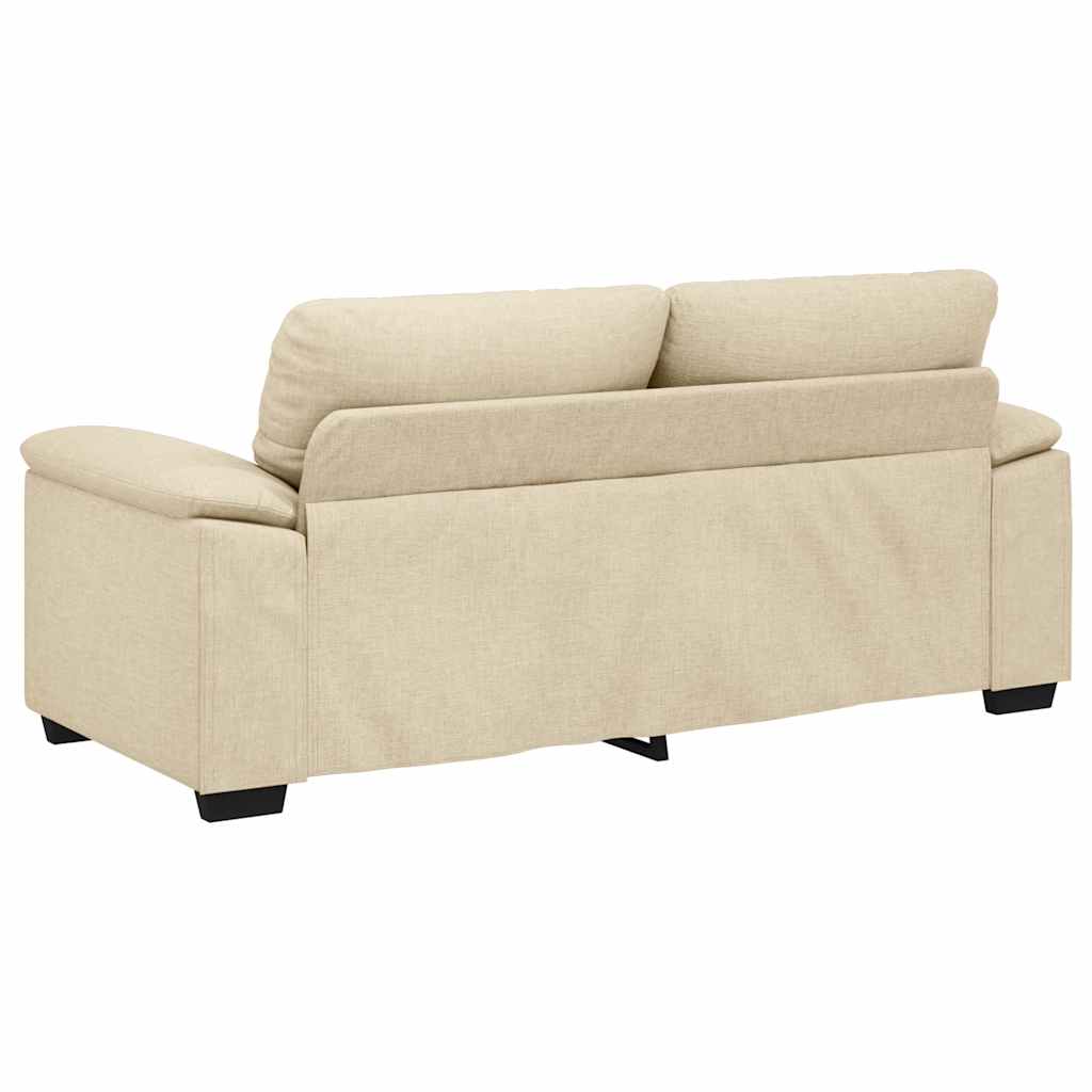 vidaXL Sofa 2-osobowa, kremowa, 180x81x84 cm, tkaniną