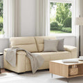 vidaXL Sofa 2-osobowa, kremowa, 180x81x84 cm, tkaniną
