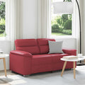 vidaXL Sofa 2-osobowa w kolorze czerwonego wina 160x81x84 cm, skóra ekologiczna
