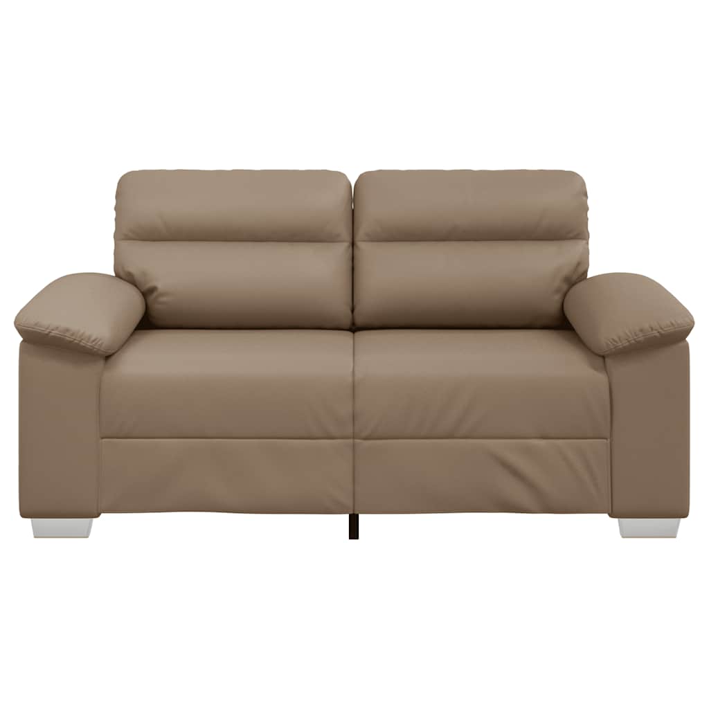 vidaXL 2-osobowa sofa Cappuccino 160x81x84 cm ze skóry ekologicznej