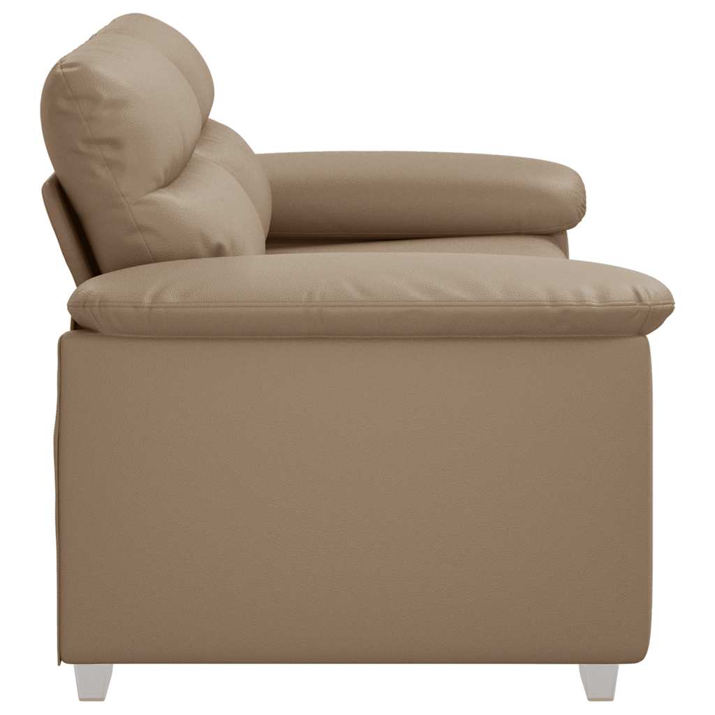 vidaXL 2-osobowa sofa Cappuccino 160x81x84 cm ze skóry ekologicznej