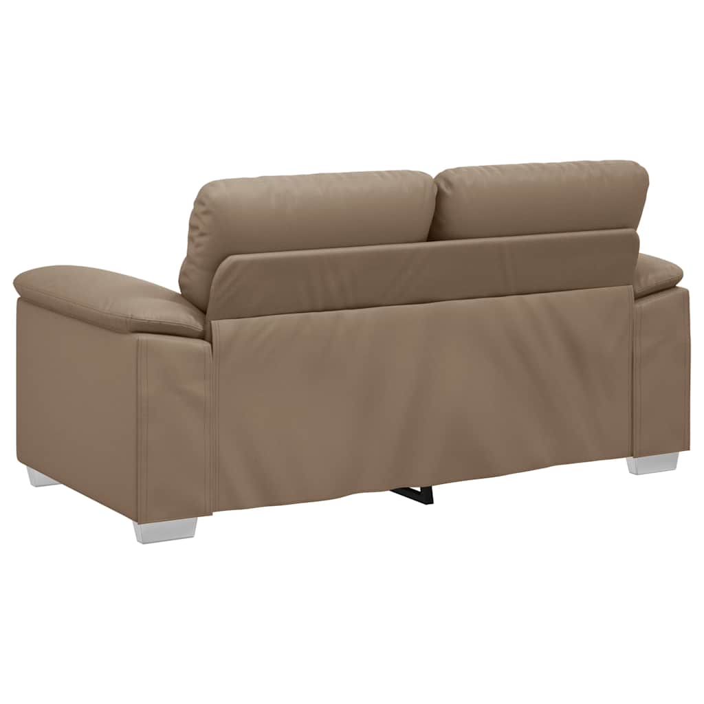 vidaXL 2-osobowa sofa Cappuccino 160x81x84 cm ze skóry ekologicznej