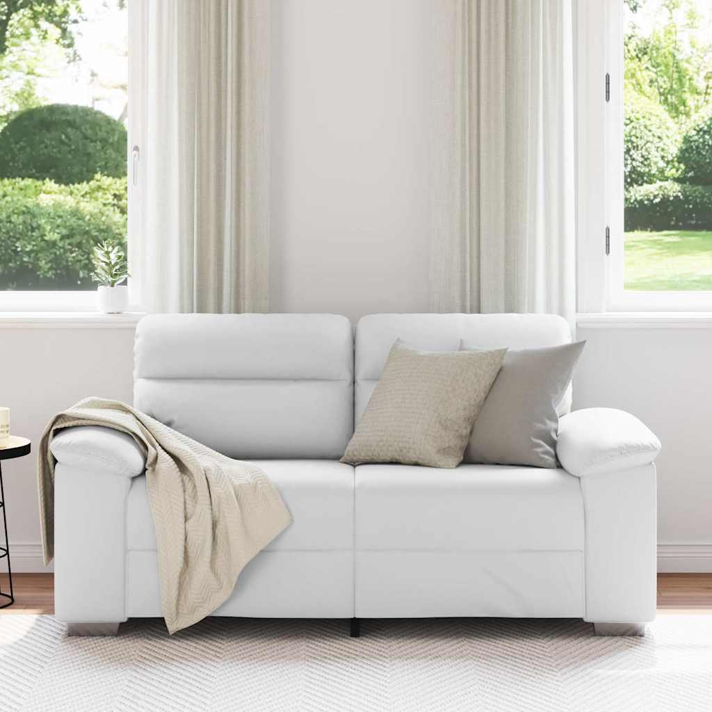vidaXL Sofa 2-osobowa biała 160x81x84 cm ze skóry ekologicznej