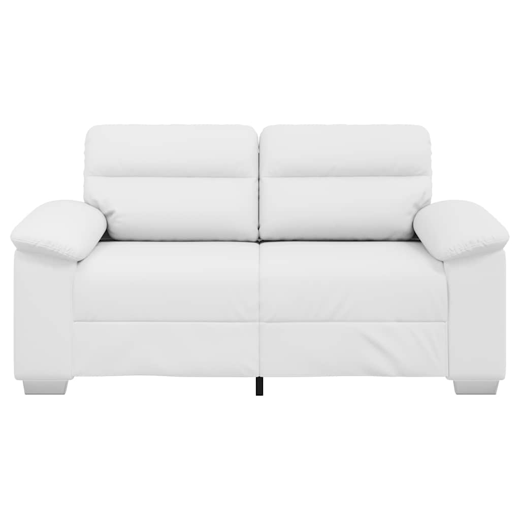 vidaXL Sofa 2-osobowa biała 160x81x84 cm ze skóry ekologicznej