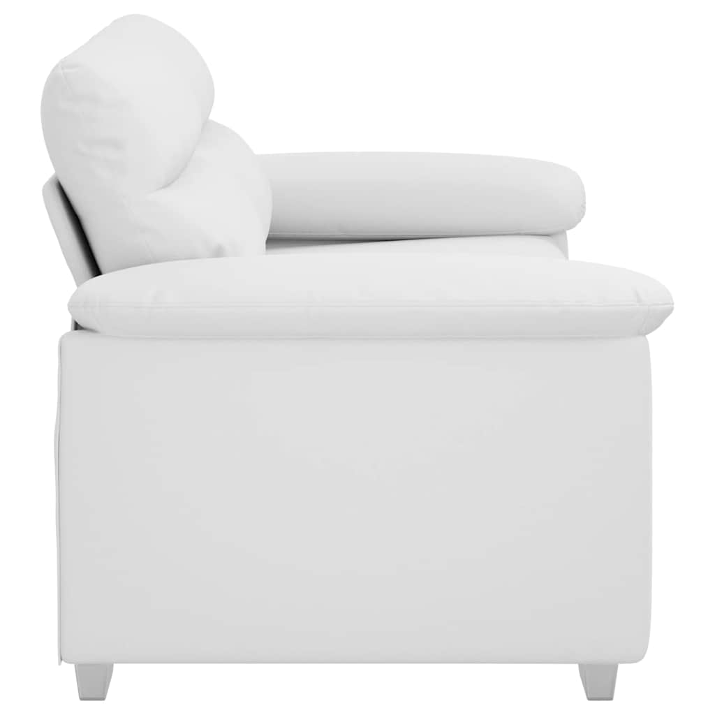 vidaXL Sofa 2-osobowa biała 160x81x84 cm ze skóry ekologicznej